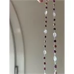 collana Atena - rubino, opale e quarzo rosa